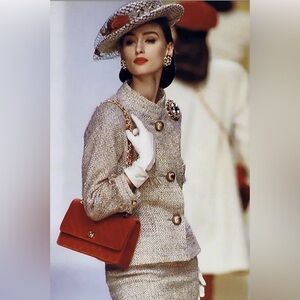 CHANEL Beige Tweed Suit